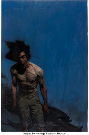 Phil Hale - Johnny Badhair Painting Original Art (c. 2000s)