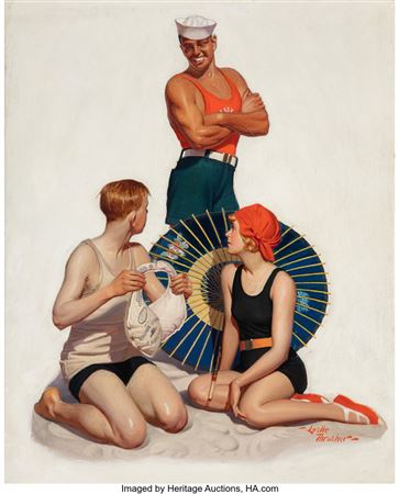 Beach Outing, Liberty magazine cover, July 17,1926