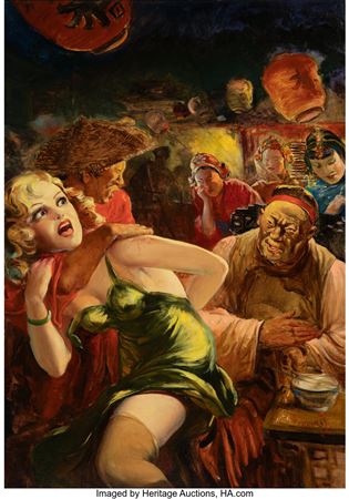 Night of Action, Spicy Adventure Stories magazine cover
