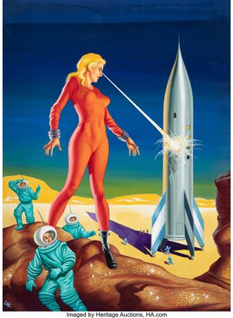 The Cosmic Destroyer, Imaginative Tales magazine cover