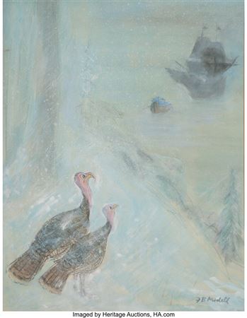Turkeys, The New Yorker cover, November 25, 1961