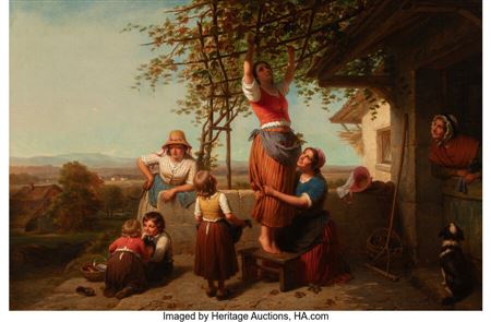Picking apples