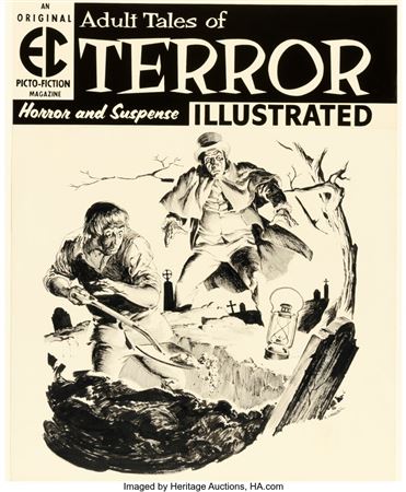 Reed Crandall Terror Illustrated #2 Cover Original Art (EC, 1956)