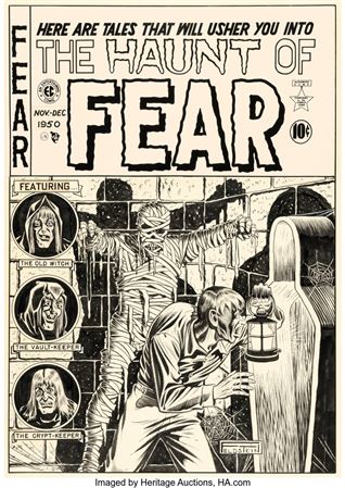 Sample artwork by Al Feldstein (1925 - 2014), known for comic book art, magazine editing, wildlife and landscape painting - View similar artists and auction records