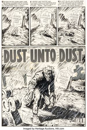 Howard Nostrand Chamber of Chills #23 Complete 5-Page Story "Dust Unto Dust" Original Art (Harvey, 1954)