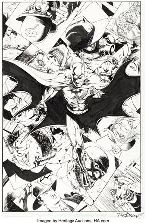 Tony Daniel Batman #693 Cover Original Art (DC, 2010)