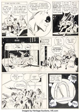 Jerry Robinson Batman #14 Story Page 11 Original Art (DC, 1943)