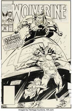 Marc Silvestri and Joe Rubinstein Wolverine #40 Cover Original Art (Marvel, 1991) by Marc Silvestri - Auction record, sale price, and art valuation. Compare with similar artists and explore comparable artworks.