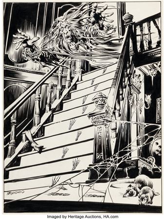 Sample artwork by Nestor Redondo (1928 - 1995), known for painting, illustration, comic book art, animation design - View similar artists and auction records