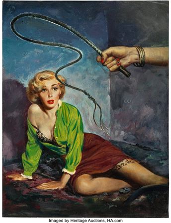 Sample artwork by Robert Stanley (1918 - 1996), known for action-packed book cover illustration - View similar artists and auction records