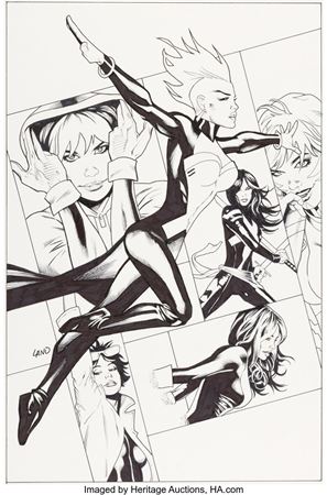 Greg Land X-Men #1 Variant Cover Original Art (Marvel, 2013)