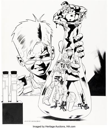 Kevin Nowlan Tomorrow Stories Special #1 Cover Original Art (DC, 2006)