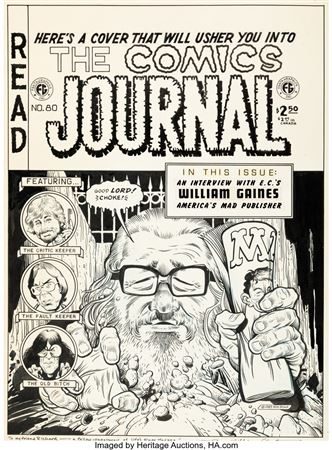 William Stout The Comics Journal #81 Cover EC Comics Tribute Original Art (Fantagraphics, 1983)