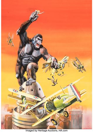George Wilson King Kong #nn Cover Painting Original Art (Gold Key, 1968)