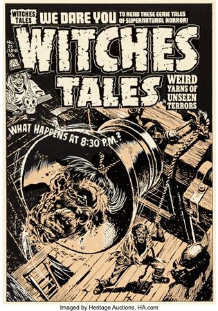Warren Kremer Witches Tales #25 Cover Original Art (Harvey, 1954) by Warren Kremer - Auction record, sale price, and art valuation. Compare with similar artists and explore comparable artworks.