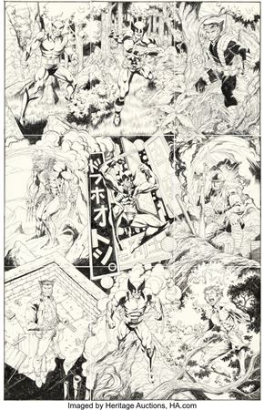Mark Bagley and John Dell X Lives of Wolverine / X Deaths of Wolverine Interconnecting Variant Covers Original Art Group of 12 (Marvel, 2022)