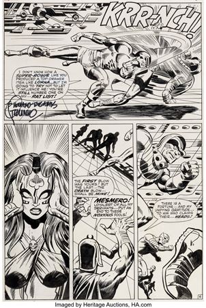Jim Steranko and John Tartaglione The X-Men #51 Story Page 4 Original Art (Marvel, 1968)