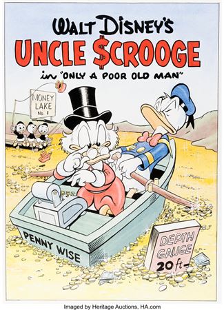 Patrick Block Four Color #386 Uncle Scrooge Cover Re-Creation Original Art (undated) by Patrick Block - Auction record, sale price, and art valuation. Compare with similar artists and explore comparable artworks.