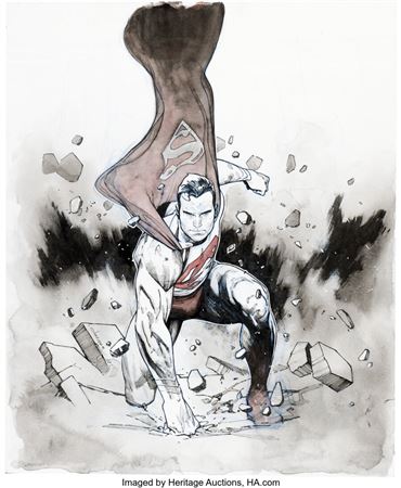 Olivier Coipel Action Comics #1000 Variant Cover Original Art (DC, 2018)