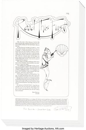 Sample artwork by Steve Moncuse (20th Century), known for comics - View similar artists and auction records
