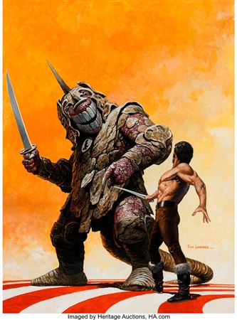Don Lawrence Storm: The Legend of Yggdrasil #7 Cover Original Art (Oberon, 1981)