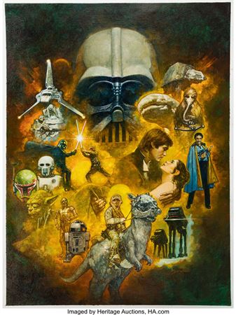 Sanjulian (Manuel Perez Clemente) Star Wars: The Empire Strikes Back Painting Illustration Original Art (2023).