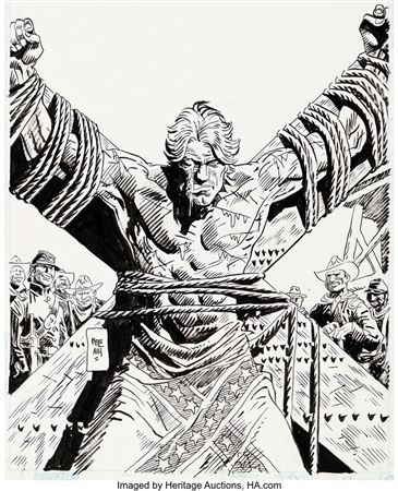 Jordi Bernet Jonah Hex #13 Cover Original Art (DC, 2007)