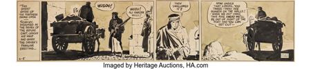 Scorchy Smith Daily Comic Strip Original Art dated 05-06-36 (Associated Press Newsfeatures, 1936)