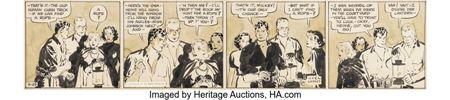 Scorchy Smith Daily Comic Strip Original Art dated 5-29-36 (Associated Press Newsfeatures, 1936) by Noel Douglas Sickles - Auction record, sale price, and art valuation. Compare with similar artists and explore comparable artworks.
