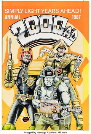 2000 AD Annual 1987 Cover Original Art (Fleetway, 1986)