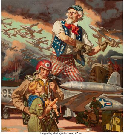 Uncle Sam's Air Force, Goodyear Calendar Illustration