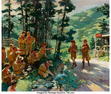 Boy Scouts Come to a Halt, Coca Cola advertisement