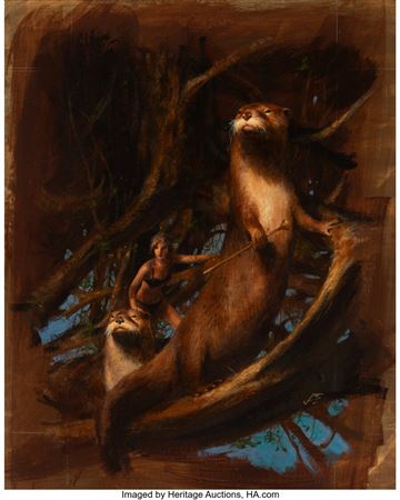The Tuvela, Analog digest magazine cover by John Schoenherr - Auction record, sale price, and art valuation. Compare with similar artists and explore comparable artworks.