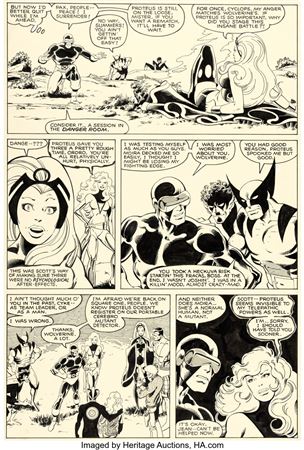 John Byrne and Terry Austin The X-Men #127 Story Page 9 Original Art (Marvel, 1979)