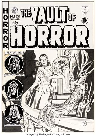 Johnny Craig Vault of Horror #23 Cover Original Art (EC, 1952)
