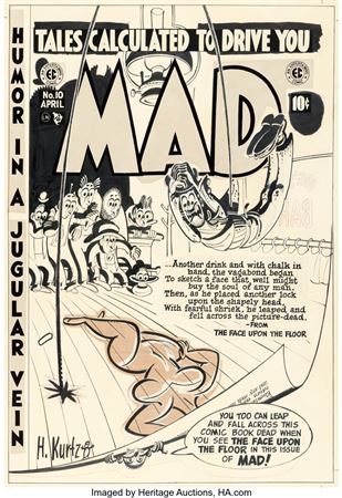 Harvey Kurtzman MAD #10 Cover Original Art (EC, 1954) by Harvey Kurtzman - Auction record, sale price, and art valuation. Compare with similar artists and explore comparable artworks.