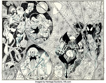 Sample artwork by Erik Larsen (Born 1962), known for comic illustration - View similar artists and auction records