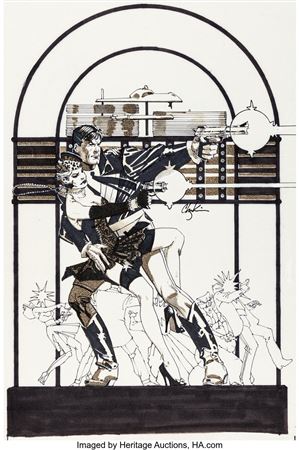 Howard Chaykin American Flagg #2 Cover Original Art (First, 1983)