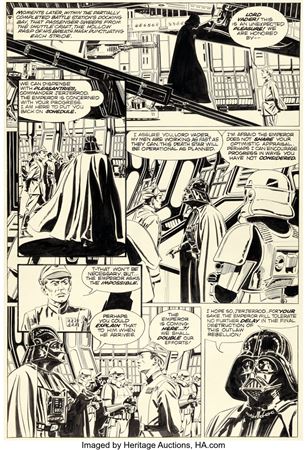 Al Williamson, Carlos Garzon, Tom Palmer, and Ron Frenz Marvel Super Special #27 Star Wars: Return of the Jedi Story Page 2 Original Art (Marvel, 1983)