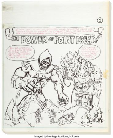 Alfredo Alcala Masters of the Universe: The Power of Point Dread!/Danger at Castle Grayskull Complete Issue Preliminary Original Art Group of 24 (Mattel, 1983)