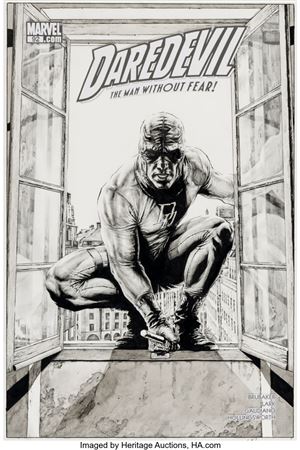 Lee Bermejo Daredevil #92 Cover Original Art (Marvel, 2007)