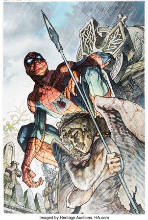 Simone Bianchi Amazing Spider-Man #1.6 Variant Cover Original Art (Marvel, 2016)