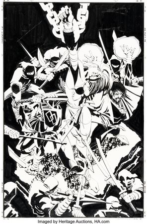 Sample artwork by Scott McDaniel (Born 1965), known for comic strip artist, penciller, inker - View similar artists and auction records