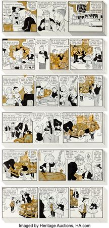 Dick Moores Gasoline Alley Consecutive Daily Comic Strip Original Art Group of 23 (Chicago Tribune, 1965)