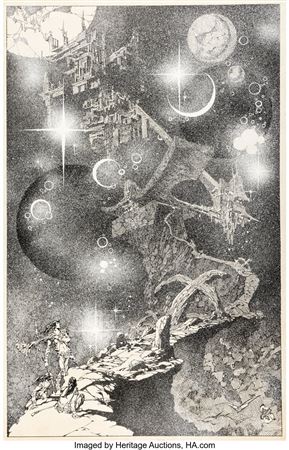 Alex Niño Satan's Tears: The Art of Alex Niño "Stairway to a Heaven Unknown" Illustration Original Art (Land of Enchantment, 1977)