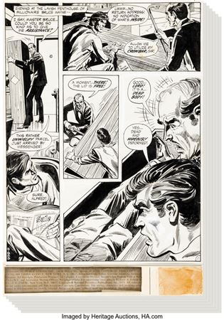 Irv Novick and Dick Giordano Batman #235 Complete 15-Page Story "Swamp Sinister" Original Art (DC, 1971)