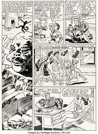H. G. Peter Wonder Woman #31 Unpublished Story Page 4-B Original Art (DC, 1948)