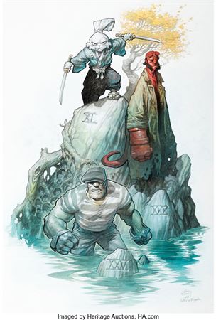 Sample artwork by Eric Powell (Born 1975), known for comic illustrations - View similar artists and auction records