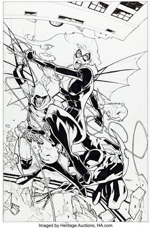 Humberto Ramos The Amazing Spider-Man #651 Cover Original Art (Marvel, 2010)