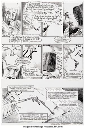 Charles Vess Sandman #75 Story Page 38 Original Art (DC, 1996)